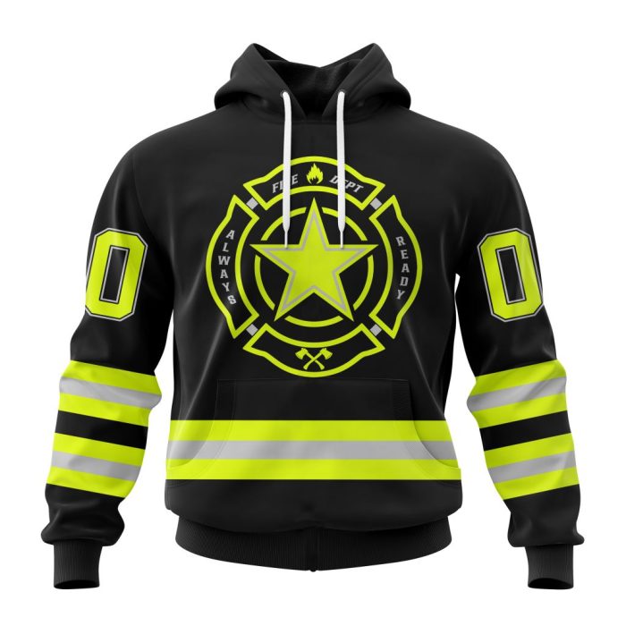 Personalized NFL Dallas Cowboys Special FireFighter Uniform Design Unisex Hoodie TH1355