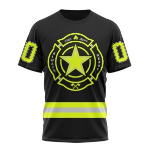Personalized NFL Dallas Cowboys Special FireFighter Uniform Design Unisex Tshirt TS3209