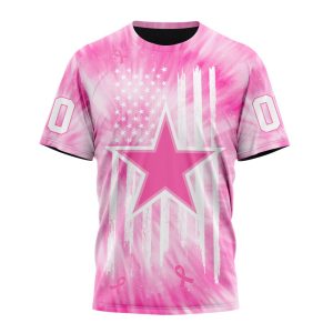 Personalized NFL Dallas Cowboys Special Pink Tie-Dye Unisex Tshirt TS3214