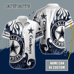 Personalized NFL Dallas Cowboys Special Realtree Hunting Design Button Shirt HWS0713