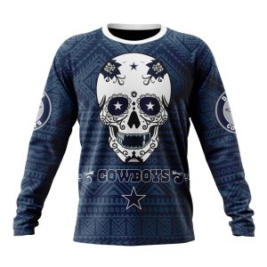 Personalized NFL Dallas Cowboys Specialized Kits For Dia De Muertos Unisex Sweatshirt SWS498