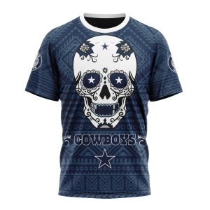 Personalized NFL Dallas Cowboys Specialized Kits For Dia De Muertos Unisex Tshirt TS3215