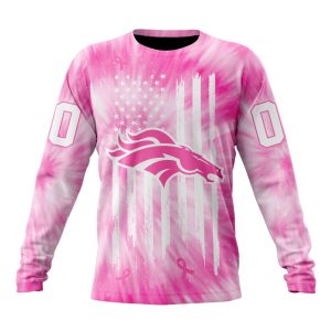Personalized NFL Denver Broncos Special Pink Tie-Dye Unisex Sweatshirt SWS518