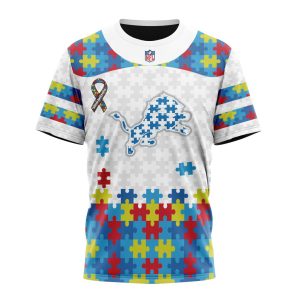 Personalized NFL Detroit Lions Autism Awareness Unisex Tshirt TS3241