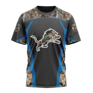 Personalized NFL Detroit Lions Camo Hunting Unisex Tshirt TS3242