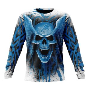 Personalized NFL Detroit Lions Special Kits With Skull Art Unisex Sweatshirt SWS534
