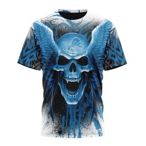 Personalized NFL Detroit Lions Special Kits With Skull Art Unisex Tshirt TS3251