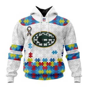 Personalized NFL Green Bay Packers Autism Awareness Design Unisex Hoodie TH1406