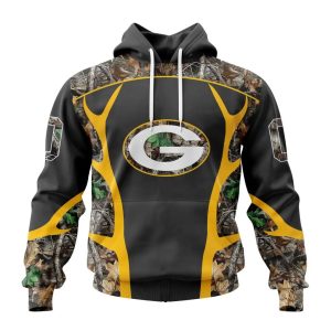 Personalized NFL Green Bay Packers Camo Hunting Design Unisex Hoodie TH1407
