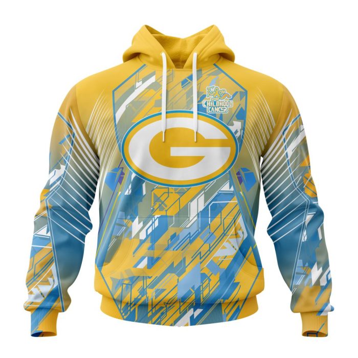 Personalized NFL Green Bay Packers Fearless Against Childhood Cancers Unisex Hoodie TH1408