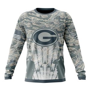 Personalized NFL Green Bay Packers Honor US Air Force Veterans Unisex Sweatshirt SWS547