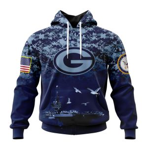 Personalized NFL Green Bay Packers Honor US Navy Veterans Unisex Hoodie TH1411