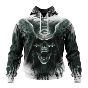 Personalized NFL Green Bay Packers Special Kits With Skull Art Unisex Hoodie TH1417