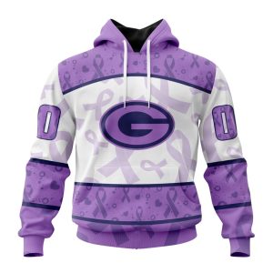 Personalized NFL Green Bay Packers Special Lavender Fights Cancer Unisex Hoodie TH1418
