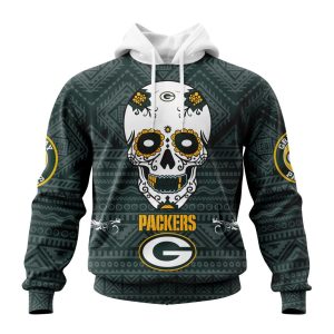 Personalized NFL Green Bay Packers Specialized Kits For Dia De Muertos Unisex Hoodie TH1422