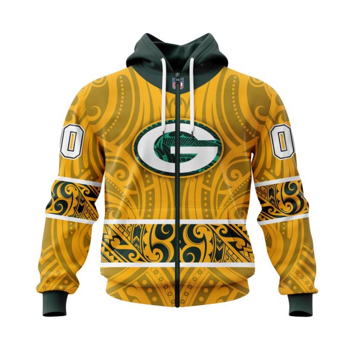 Personalized NFL Green Bay Packers Specialized Native With Samoa Culture Unisex Zip Hoodie TZH0730