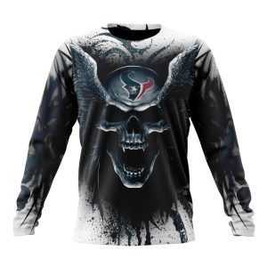 Personalized NFL Houston Texans Special Kits With Skull Art Unisex Sweatshirt SWS574