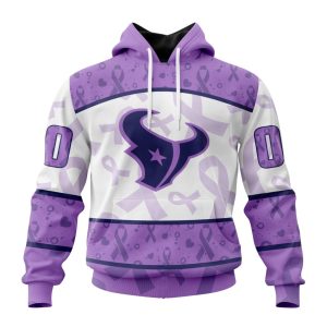 Personalized NFL Houston Texans Special Lavender Fights Cancer Unisex Hoodie TH1438