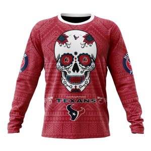 Personalized NFL Houston Texans Specialized Kits For Dia De Muertos Unisex Sweatshirt SWS579