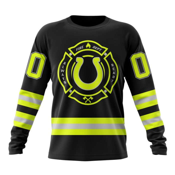 Personalized NFL Indianapolis Colts Special FireFighter Uniform Design Unisex Sweatshirt SWS592