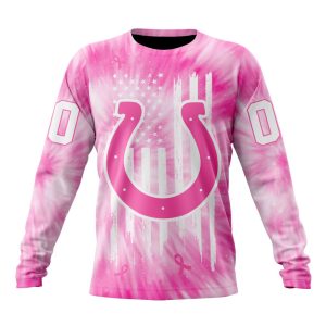 Personalized NFL Indianapolis Colts Special Pink Tie-Dye Unisex Sweatshirt SWS597
