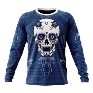 Personalized NFL Indianapolis Colts Specialized Kits For Dia De Muertos Unisex Sweatshirt SWS599