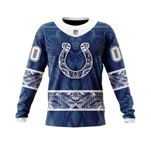 Personalized NFL Indianapolis Colts Specialized Native With Samoa Culture Unisex Sweatshirt SWS601