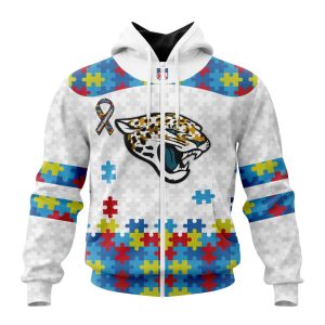 Personalized NFL Jacksonville Jaguars Autism Awareness Design Unisex Hoodie TZH0772