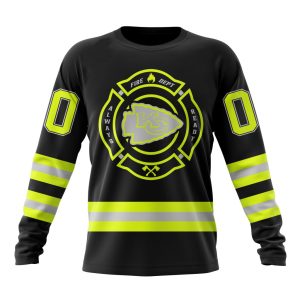 Personalized NFL Kansas City Chiefs Special FireFighter Uniform Design Unisex Sweatshirt SWS631