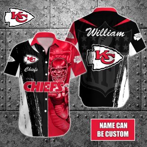 Personalized NFL Kansas City Chiefs Special Half Tone Mascot Hawaiian Shirt HWS0727