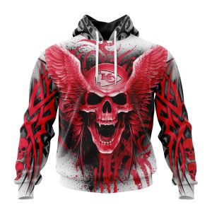 Personalized NFL Kansas City Chiefs Special Kits With Skull Art Unisex Hoodie TH1496