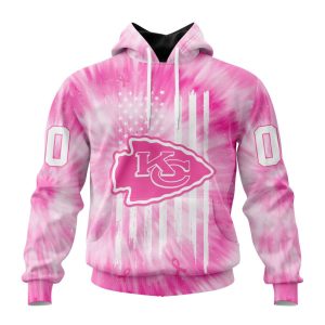 Personalized NFL Kansas City Chiefs Special Pink Tie-Dye Unisex Hoodie TH1499