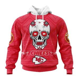 Personalized NFL Kansas City Chiefs Specialized Kits For Dia De Muertos Unisex Hoodie TH1501