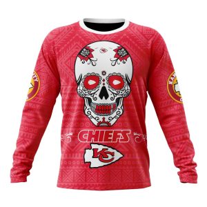 Personalized NFL Kansas City Chiefs Specialized Kits For Dia De Muertos Unisex Sweatshirt SWS638