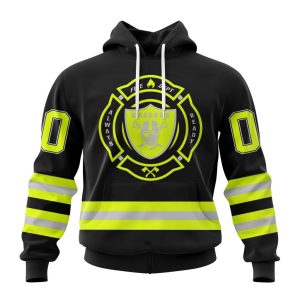 Personalized NFL Las Vegas Raiders Special FireFighter Uniform Design Unisex Hoodie TH1514