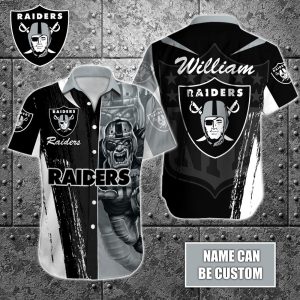 Personalized NFL Las Vegas Raiders Special Half Tone Mascot Hawaiian Shirt HWS0730