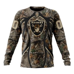 Personalized NFL Las Vegas Raiders Special Hunting Camo Unisex Sweatshirt SWS652