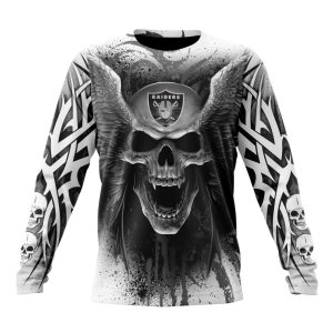 Personalized NFL Las Vegas Raiders Special Kits With Skull Art Unisex Sweatshirt SWS653