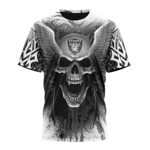Personalized NFL Las Vegas Raiders Special Kits With Skull Art Unisex Tshirt TS3370