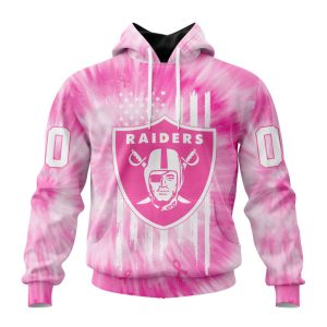 Personalized NFL Las Vegas Raiders Special Pink Tie-Dye Unisex Hoodie TH1519