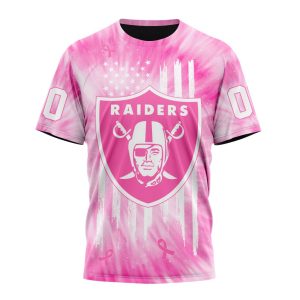 Personalized NFL Las Vegas Raiders Special Pink Tie-Dye Unisex Tshirt TS3373