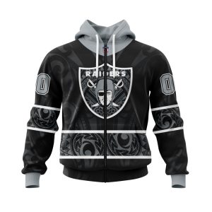 Personalized NFL Las Vegas Raiders Specialized Native With Samoa Culture Unisex Zip Hoodie TZH0829