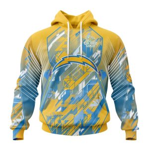 Personalized NFL Los Angeles Chargers Fearless Against Childhood Cancers Unisex Hoodie TH1527