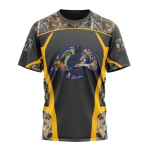 Personalized NFL Los Angeles Rams Camo Hunting Unisex Tshirt TS3400