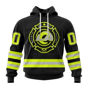 Personalized NFL Los Angeles Rams Special FireFighter Uniform Design Unisex Hoodie TH1554
