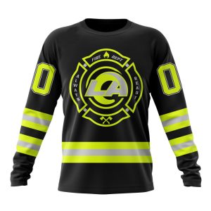 Personalized NFL Los Angeles Rams Special FireFighter Uniform Design Unisex Sweatshirt SWS691