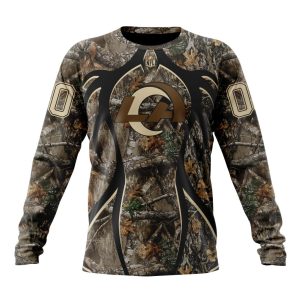 Personalized NFL Los Angeles Rams Special Hunting Camo Unisex Sweatshirt SWS692