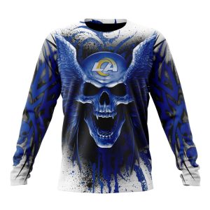 Personalized NFL Los Angeles Rams Special Kits With Skull Art Unisex Sweatshirt SWS693