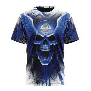 Personalized NFL Los Angeles Rams Special Kits With Skull Art Unisex Tshirt TS3410