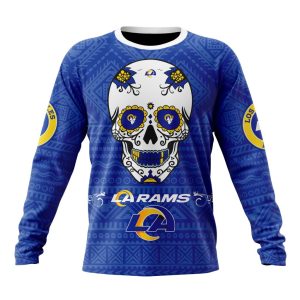 Personalized NFL Los Angeles Rams Specialized Kits For Dia De Muertos Unisex Sweatshirt SWS698
